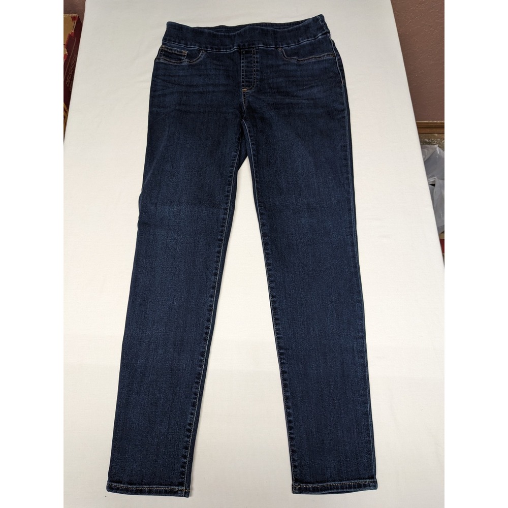 Chicos Pull On Jegging Dark Indigo Blue Stretch Denim Jeans Size 0R US 4R